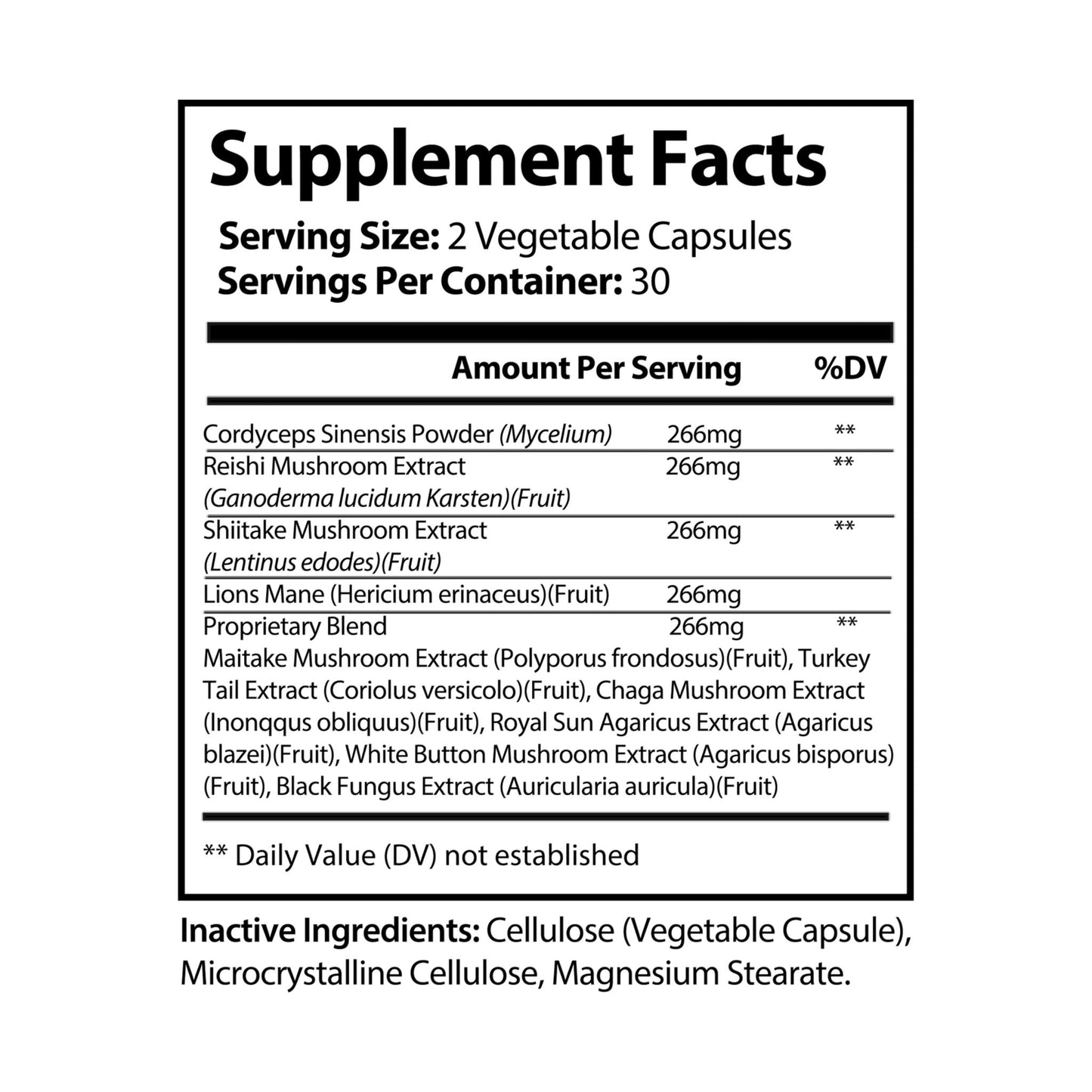 Mushroom Blend Supplement